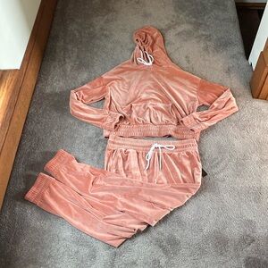 No Boundaries Velour Two Piece Tracksuit Set SIZE XL/XXL